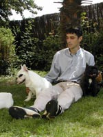 Stéphane et ses bouledogues